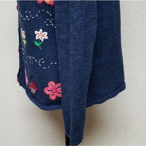 Vintage Y2K tiara blue knit butterfly cardigan - Picture 12 of 15